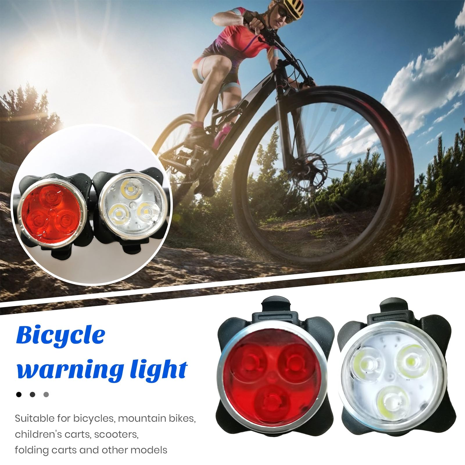 Amazon.co.jp: NUZYZ 2個 USB充電式自転車ライト 防水スーパー